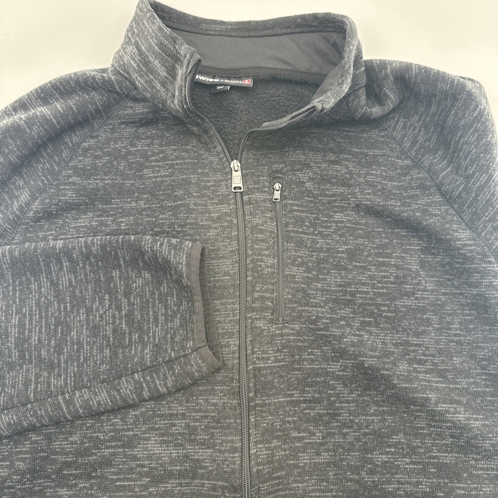 SWISS TECH SOFT SHELL FULL ZIP JACKET CHARCOAL GR… - image 3